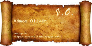 Vámos Olivér névjegykártya